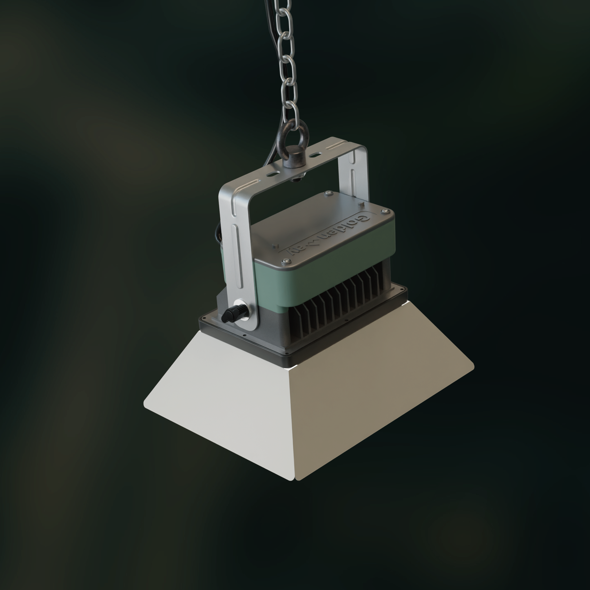 金鍏電子LED高天井燈 HBL-618加燈罩吊掛安裝3